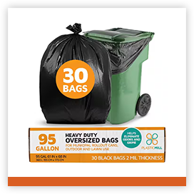 96 Gallon 30 Count Trash Bags